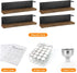 24 216 1 Set Magnetic Spice Rack with Jars, Labels, Steel Funnel for RefrigeratorMicrowave Oven - Full of Spice
