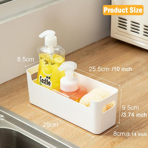 2 Pack Adhesive Cabinet Organizer Storage, Over Cabinet Door Space Saver for Kitchen, Bathroom, Office