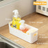 2 Pack Adhesive Cabinet Organizer Storage, Over Cabinet Door Space Saver for Kitchen, Bathroom, Office