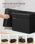 12.2 16.1 12.2 Inches, 286 lb ULSF100B01 SONGMICS Small Folding Storage Ottoman, Foot Rest Stool, Cube Footrest