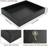 Decor Trends Leather Valet Organizer for Men Black Catchall for Wallet, Keys, EDC, Jewelry, and Perfume Nightstand