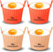 Air Fryer Baking Ramekins, Premium Food-Grade Silicone Mold Cups, 4-Pack for Muffins, Cupcakes, Puddings, Tarts