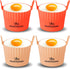 Air Fryer Baking Ramekins, Premium Food-Grade Silicone Mold Cups, 4-Pack for Muffins, Cupcakes, Puddings, Tarts
