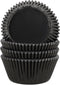 Gifbera Black Foil Baking Cups, Standard Size Cupcake Liners, 100-Count Muffin Liners for Baking