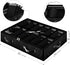 Under Bed Shoe Storage Organizer, Set of 2, Adjustable Dividers, Sturdy Zipper, Clear Window, Black