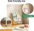 4-Tier (28.35" JAQ Green Kids Bookshelf, Metal Book Display Rack for Small Space, Child-Safe Forward Facing Toddler