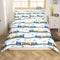 Erosebridal Kids Train Duvet Cover Twin for Boys Girls Cartoon Car Bedding
