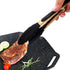 Set of 2 Stainless Steel Classic Kitchen Tongs 9" and 12" with BPA Free Silicone Tips, Dishwasher Safe