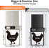 Anti-Pinch, 4 Automatic Chicken Coop Door Solar Powered with Timer, Light Sensor, Remote Control, Waterproof, Aluminum