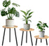 Frcctre 3 Pack Indoor Plant Stand, Wooden Mid Century Plant Stand Tall