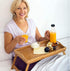 Home-It Bed Table Tray with Folding Legs - Bamboo Breakfast Tray with Handles for Bed, Sofa, Eating and Laptops