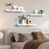15.7 Inches, Set 3, AZSKY Floating Bookshelf for Kids, Cloud Picture Ledge Shelf - White, Nursery Book Shelves