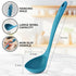 Zulay Kitchen Soup Ladle - Ergonomic, Heat-Resistant for Serving Soup, Chili, Gravy & More - Sky Blue