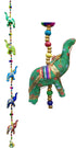 Rastogi Handicrafts Five Elephant Hanging Layer Decorative Wall Hanging, Multi Color, Traditional, Diwali, Wedding