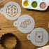 Designer Stencils Casino Night Cookie Stencil Set, (Dice, Cards, Poker Chip), Beige/Semi-Transparent