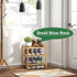 kiplant 3-Tier Closet, Small Shoe Rack, Bamboo Wood Shoe Rack for Entryway, Stackable | Foldable | Natural, Shoe
