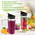 Blender Replacement Parts for Ninja, 3 Pack 16oz Cups with To-Go Lids for Nutri Ninja Compact Personal Blender