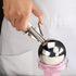 34745 Commercial-Grade 18/8 4.67 oz, 6, New Star Foodservice Thumb Press Food Disher/Ice Cream Scoop, Stainless Steel