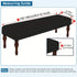 Vapor Fitness Velvet Bench Covers for Bed End, Kitchen & Dining - Stretch Rectangle Slipcovers, Dustproof & Washable
