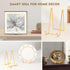 Plate Holder Easel Display Stand - 6 Inch Twisted Metal Wire Stands for Decorative Plates, Pictures, Books