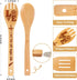 Wooden Spoons for Cooking Utensils Set 7pcs - Harry Gifts for Women Kitchen Accessories, Magic Wizard Spoon