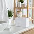 Countertop, Countertop Paper Towel Dispenser Wooden Bathroom Paper Towel Holder, White Napkin Holder for Kitchen