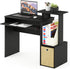 Furinno Econ Multipurpose Home Office Writing Desk, Black/Brown