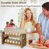 Uibyriy Countertop, 2-Tier 36 Countertop Egg Holder Wooden Egg Holder for Eggs, Wooden with Carry Handle for Chicken