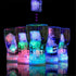 LED Ice Cube Shape Lights, Liquid Sensor Glowing Light up Ice Cubes for Drinks and Party Decorations