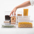 Loft Rectangular Storage Box 3.2L with Lid and Seal, BPA-Free Plastic, Transparent/White