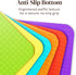 Extra Thick Flexible Plastic Cutting Board Mats, Set of 6, Dishwasher Safe with Food Icons