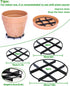 ISYOKE 21 Pack 5 7 8 Inch Plastic Plant Saucer Stand, Flower Pot Feet Drainage Risers Elevator, Plant Pot Risers