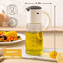 Vucchini Oil Dispenser Bottle Set - 10 oz Olive Oil Dispenser for Kitchen Cooking, Leakproof Glass Cruet