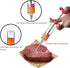 JY COOKMENT Meat Injector Syringe, 1-oz Marinade Flavor Injector with 2 Professional Needles, 1 Cleaning Brush