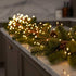 240 10ft QBIS LED Christmas Cluster Lights, Warm White Fairy Lights on Copper Wire, Plug in, Christmas Tree Lighting