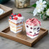 Uxaoxao 50 Pack 5oz Dessert Cups with Spoons, Plastic Yogurt Parfait Cups, Mini Square Dessert Cups with Spoons