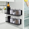 ONESIXEC 2 Pack Magnetic Basket for Fridge, Magnetic Spice Rack for Side of
