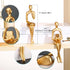 Set 4-Decorate CYYKDA Bookshelf Decor Gold Thinker Statue Figurines of Your Home, Office, or Shelf with Abstract Art