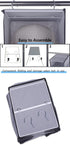 GRANDAN Hat Rack with Upgrade Metal Hooks, 10 Shelf Hanging Closet Organizer for Baseball Caps, Gray