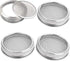 Sprouting Lids WIDE MOUTH, 316 Stainless Steel Mesh Lid Kit for Mason Jars, 4 Pack Sprouting Strainer Lids