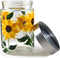 Grant Howard Sunflower Hand Painted Glass Storage Jar - 42 oz, Multicolor