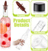 24 25 oz 24 Yinder Pcs Long Neck Plastic Bottles with Pourer Empty Clear Wine Liquor Bottles Pour with Pourers for Home