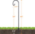45 INCH 5 Hummingbird (2 Pack) Ottsuls Bird Feeder Pole, Heavy Duty Shepherds Hooks for Outdoor with Prong Base