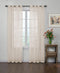 Odor Neutralizing Sheer Voile Grommet Window Curtain, 1 Panel, 59 in x 95 in, Ivory