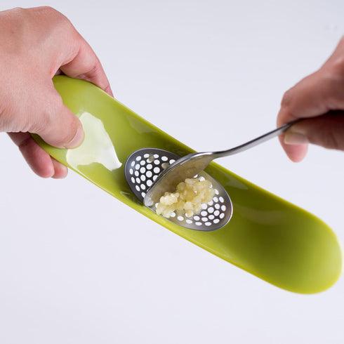 Joseph Joseph Garlic Rocker Crusher Mincer Press, Plastic, Green