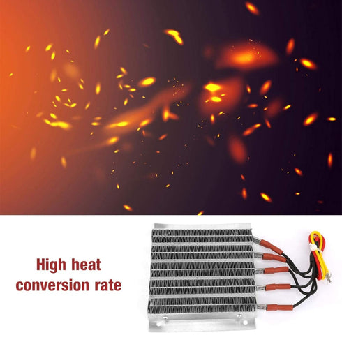 Jeanoko High Heat Ripple PTC Heating Heater, Constant Temperature 1000W Power for Wax Melter Heater (48V 1000W)
