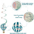 30CT Adventure Awaits Travel Themed Hanging Swirl Decorations - Bon Voyage, Farewell, Retirement Party Supplies