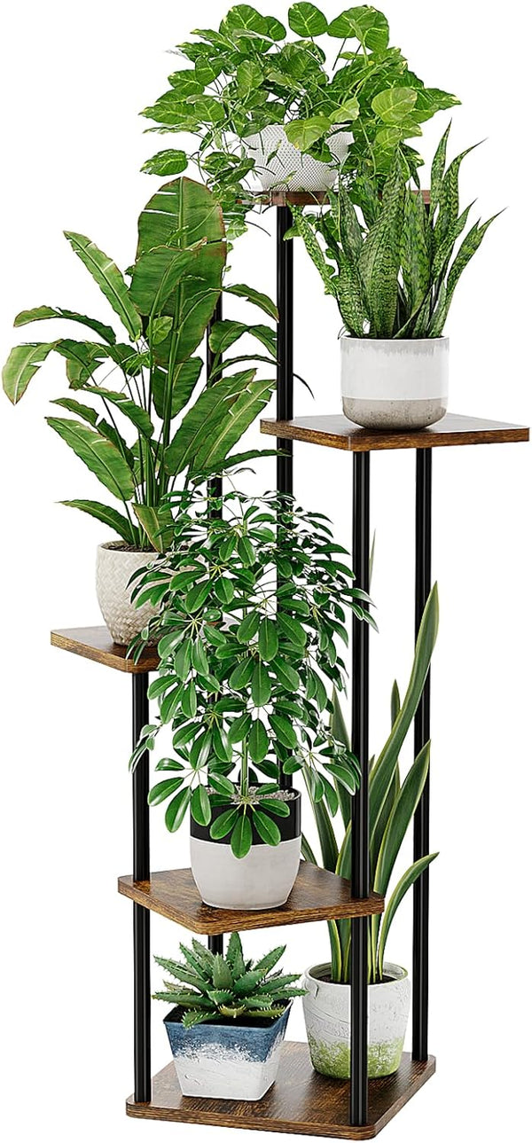 Bamworld Plant Stand Indoor Tall Plant Shelf for Multiple Plants Corner Plant