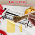 Pasta Maker Attachment for KitchenAid Stand Mixer, Stainless Steel Pasta Roller with 8 Gears Adjustable