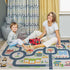 HOJOMACA 3247inch, Car Rug Road Carpet Play Mat for Toy Cars, Non-Slip Race Track Carpet Rug, Educational Area Play